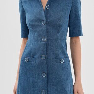 Veronica Beard Paige Denim Dress New With Tags size 6